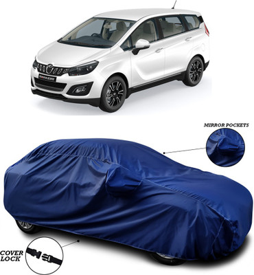 SEBONGO Car Cover For Mahindra Marazzo (With Mirror Pockets)(Blue)