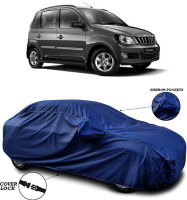 ANTHUB Car Cover For Mahindra Quanto (With Mirror Pockets)(Blue)