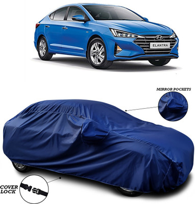 ANTHUB Car Cover For Hyundai Elantra (With Mirror Pockets)(Blue)