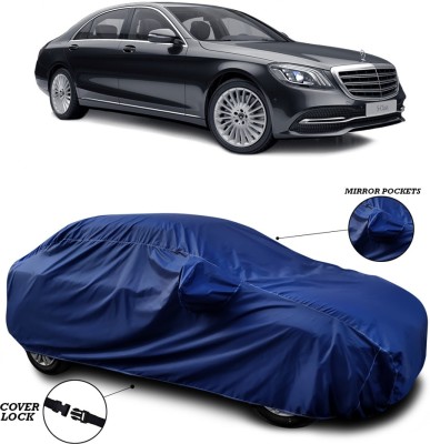 SEBONGO Car Cover For Mercedes Benz S-Class (With Mirror Pockets)(Blue)