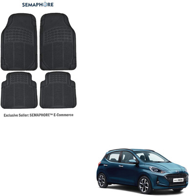 SEMAPHORE Rubber Standard Mat For  Hyundai Grand i10 Nios(Black)