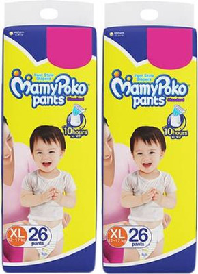 MamyPoko Pants Standard Diapers - XL (26+26 Pieces) - XL(2 Pieces)