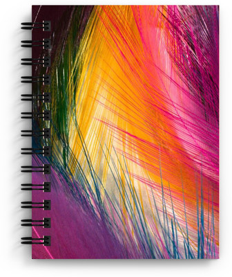 DI-KRAFT Handcrafted Painting diary A5 Diary Unruled 160 Pages(Multicolor)
