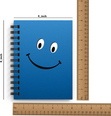DI-KRAFT Handcrafted Smile Painting diary A5 Diary Unruled 160 Pages(Multicolor)