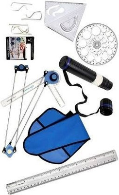 Antiquity ENGINEERING DRAWING KIT WITH MINI DRAFTER, SHEET CONTAINER, PRO CIRCLE, SCALE, SET SQUARE Drafting Kit(Pack of 8)