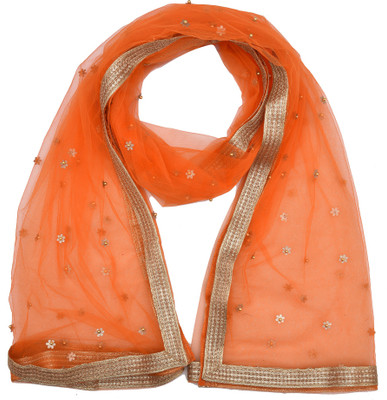 WHITEHEAVEN Cotton Blend Self Design Women Dupatta