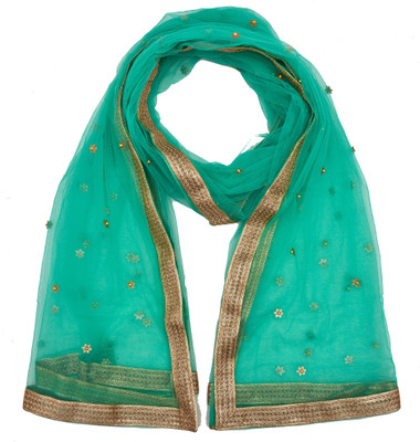 WHITEHEAVEN Net Self Design Women Dupatta