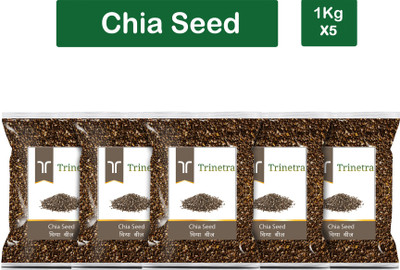 Trinetra Best Quality Chia Seeds-1Kg (Pack Of 5) Chia Seeds(5 x 1000 g)