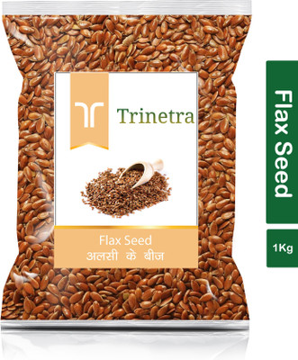 Trinetra Best Quality Flax Seed/Alsi Ke Beej 1Kg Brown Flax Seeds(1000 g)