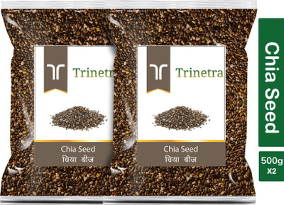 Trinetra Best Quality Chia Seeds-500gm (Pack Of 2) Chia Seeds(2 x 500 g)