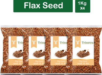 Trinetra Best Quality Alsi (Flaxseed)-1Kg (Pack Of 4) Brown Flax Seeds(4 x 1000 g)