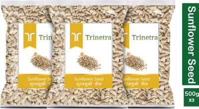 Trinetra Best Quality Sunflower Seeds-500gm (Pack Of 3) Sunflower Seeds(3 x 500 g)
