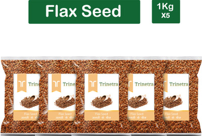 Trinetra Best Quality Alsi (Flaxseed)-1Kg (Pack Of 5) Brown Flax Seeds(5 x 1000 g)