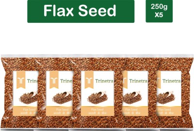 Trinetra Best Quality Alsi (Flaxseed)-250gm (Pack Of 5) Brown Flax Seeds(1250 g, Pack of 5)