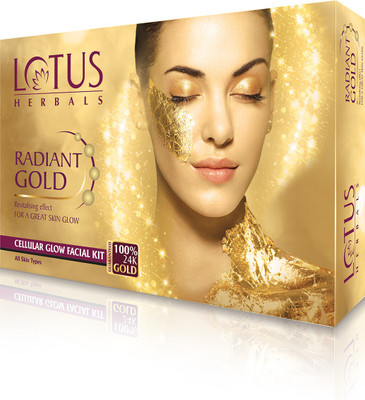 LOTUS Herbals Radiant Gold Cellular Glow Facial Kit(37 g)