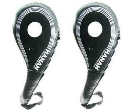 Hanah KARATE TWIN FAN PAD DOUBLE ONE PAIR FOR PRACTICE AND FOURNAMENT Focus Pad(Black)