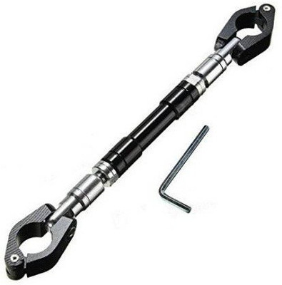 Qiisx Adjustable Motorcycle Handlebar Cross Bar Handle Bar(Black, Silver)