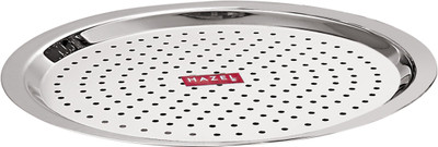 HAZEL Stainless Steel Cover Lid with Hole Chiba Ciba For Topes Pots, 25.5 cm, Silver 25.5 inch Lid, Pack of 1(Stainless Steel)
