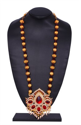 Raj Bharatham Bharatnatyam Kuchipudi Dance Aaram /Malai Crystal Copper Plated Copper Chain Set