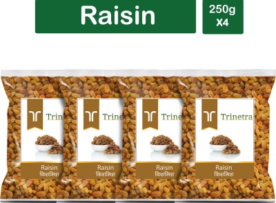 Trinetra Best Quality Kishmish (Raisin)-250gm (Pack Of 4) Raisins(4 x 250 g)