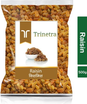 Trinetra Best Quality Kishmish (Raisin)-500gm (Pack Of 1) Raisins(500 g)