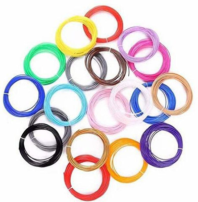 B inik 10 Colors x 5 mtr 3D Pen Filament Refills 1.75 mm PLA Pack (10) 3D Printer Pen