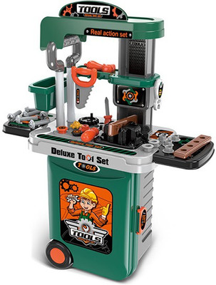 HIM TAX 3 In 1 Tool Toy Suitcase Kids Tools Set Toys For Boys Pretend Play Toys