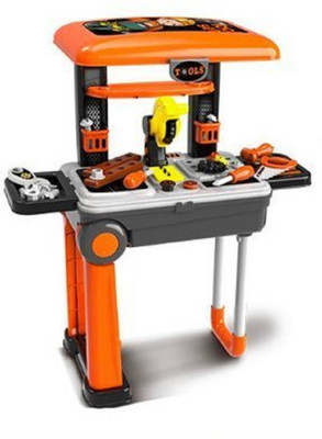 Amaflip Children's Twist Trolley Case Workbench 2 in 1 Tool Set