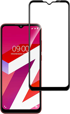 HUPSHY Edge To Edge Tempered Glass for Lava Z6(Pack of 1)