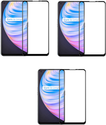 ISAAK Edge To Edge Tempered Glass for Realme Q2 Pro(Pack of 3)