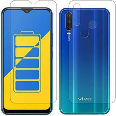 PR SMART Front and Back Tempered Glass for Vivo Y15(Pack of 2)