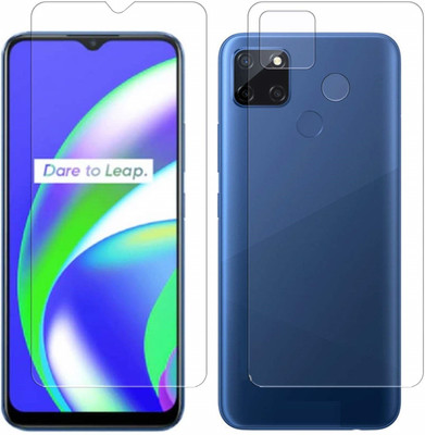 ELEF Front and Back Tempered Glass for Realme Narzo 20 Front Tempered Glass Back Flexible Trink(Pack of 2)