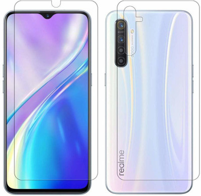 ELEF Front and Back Tempered Glass for Realme X2 Front Tempered Glass Back Flexible Trink(Pack of 2)