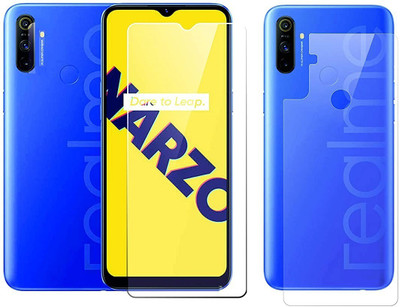 ELEF Front and Back Tempered Glass for Realme Narzo 10A(Pack of 2)