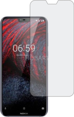 MOBART Tempered Glass Guard for NOKIA 6.1 PLUS (Matte Finish, Flexible)(Pack of 1)