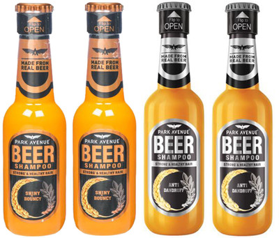 PARK AVENUE ANTI DANDRUFF BEER SHAMPOO 180 ML +SHINY & BOUNCY BEAR SHAMPOO 180 ML(180 ml)