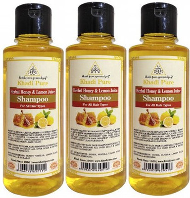 Khadi Pure Honey & Lemon Juice Hair Cleanser 210 ml(630 ml)
