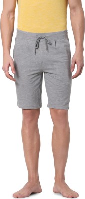 JACK & JONES Solid Men Grey Basic Shorts