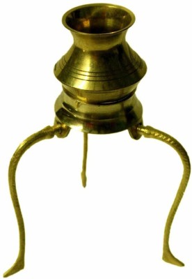 FLUKYCO Decorative Showpiece  -  12 cm(Brass, Gold)