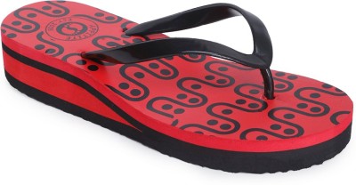 Appitite Women Flip Flops(Red , 10)