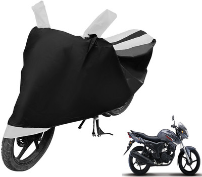 Auto Hub Two Wheeler Cover for Yamaha(SZ-S, Black, White)
