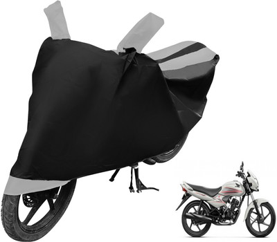 Auto Hub Two Wheeler Cover for Honda(Dream Neo, Black, Silver)