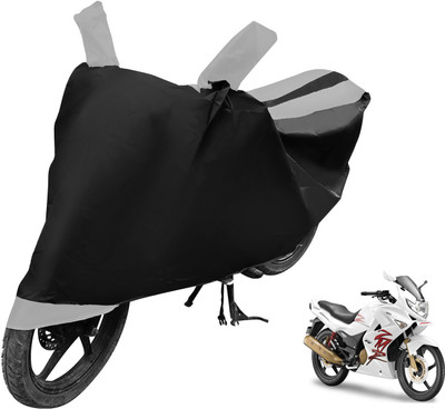 Auto Hub Two Wheeler Cover for Hero(Karizma ZMR, Black, Silver)