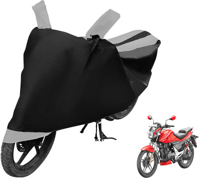Auto Hub Two Wheeler Cover for Hero(Xtreme Sports, Black, Silver)