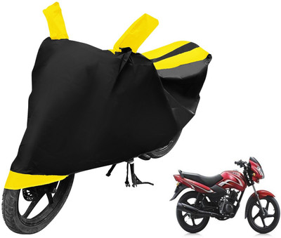 MOCKHE Two Wheeler Cover for TVS(Sport, Black, Yellow)