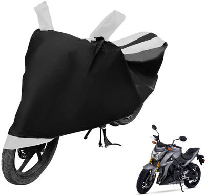 Auto Hub Two Wheeler Cover for Suzuki(GSX S1000, Black, White)