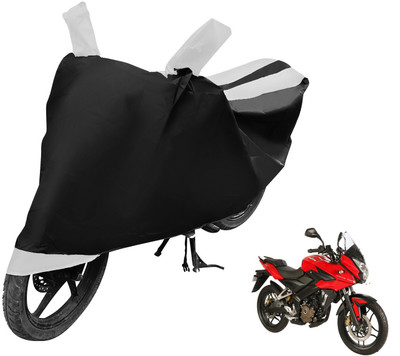 Auto Hub Waterproof Two Wheeler Cover for Bajaj(Pulsar AS 150, White)