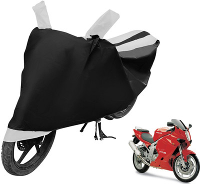MOCKHE Two Wheeler Cover for Hyosung(GT650R, Black, White)