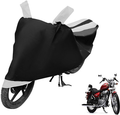 MOCKHE Two Wheeler Cover for Royal Enfield(Thunderbird 500, Black, White)