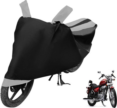 Auto Hub Two Wheeler Cover for Royal Enfield(Thunderbird 500, Black, Silver)